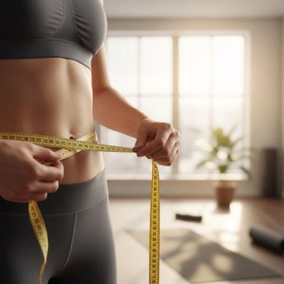 Körperfettmessung mit Maßband
